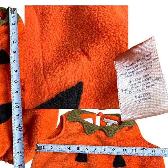 Pottery Barn Kids Pumpkin and Hat Costume Baby Sz 6-12 Months - Picture 4 of 6